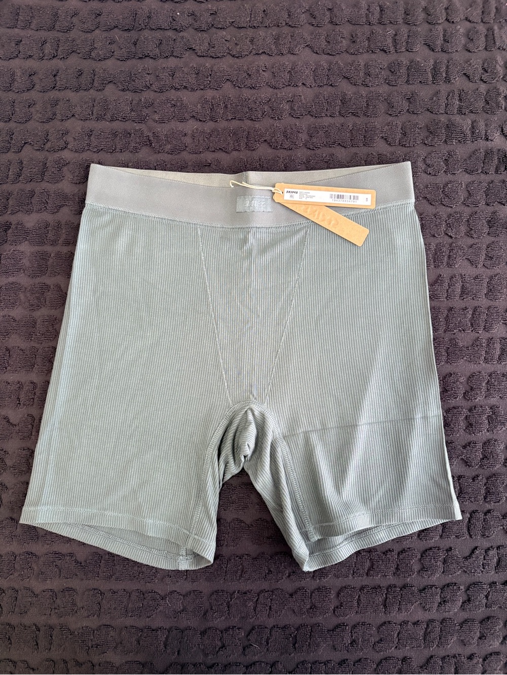 SKIMS Soft Lounge Rib Boxer | Deep Sea | S | NWT 🏷️ - Picture 2 of 5